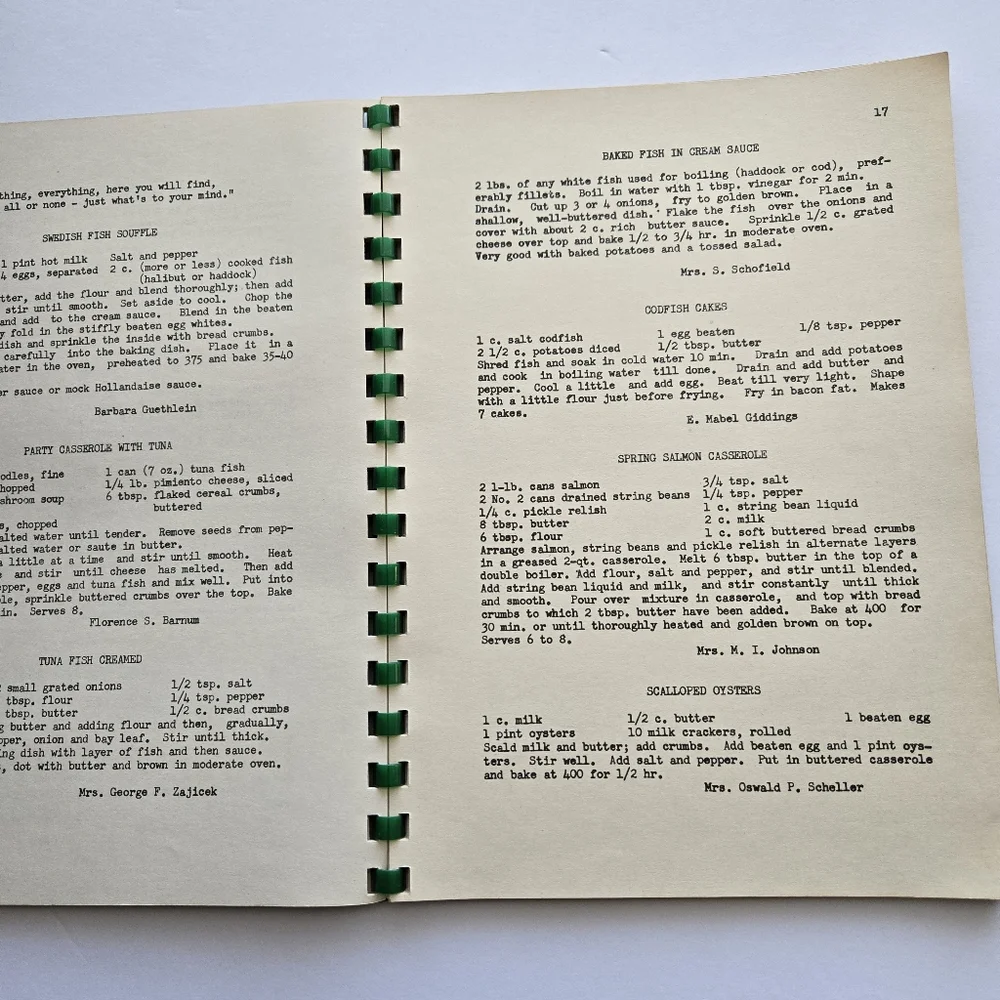 Till We Eat Again Cookbook South Congregational Church Gauze Girls Hartford CT